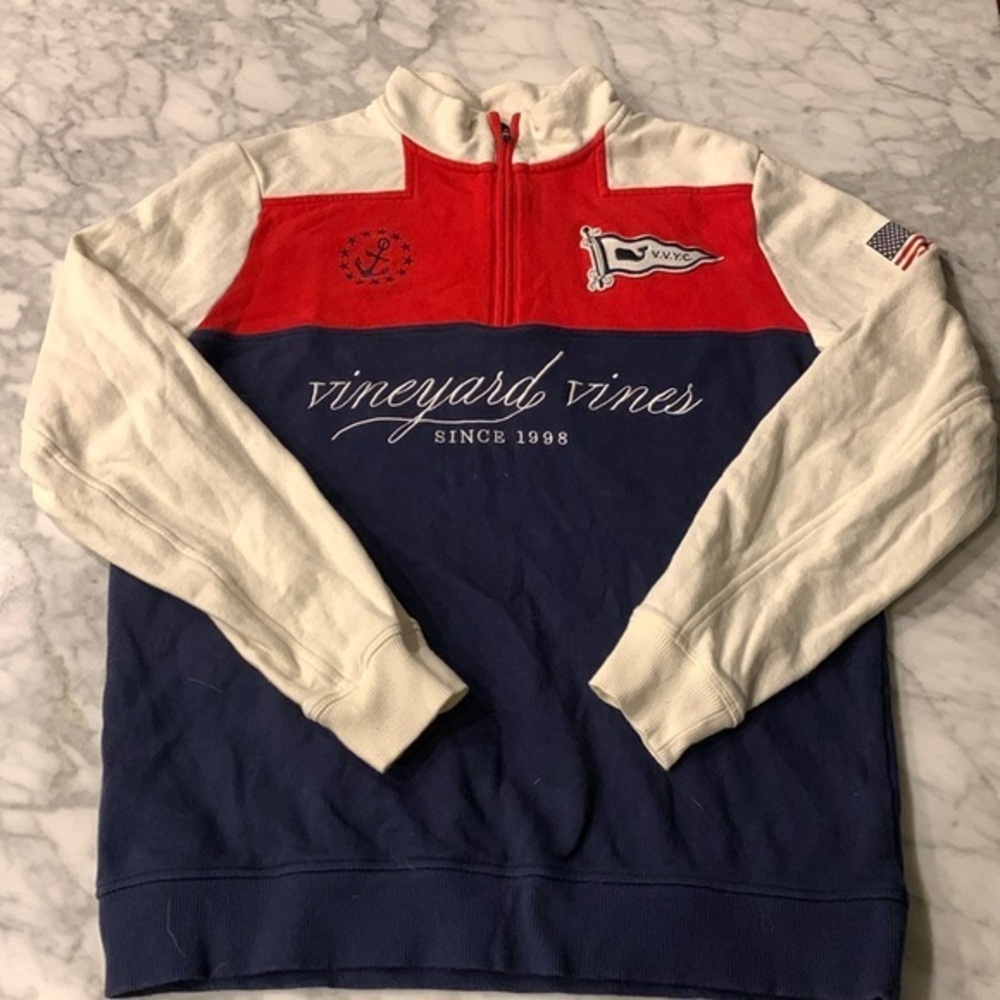 Vineyard vines the shep shirt Americana themed , size small
